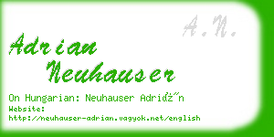 adrian neuhauser business card
